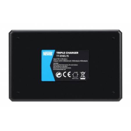 Newell TT-USB-C-EN-EL15 - trójkanałowa ładowarka USB-C do akumulatorów Nikon EN-EL15